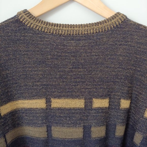 Vintage Geoffrey Beene Wool Blend Crewneck Sweater Size XL Multicolour - Picture 6 of 12